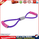8 Word Chest Expander Rope Sports Workout Muscle Resistance Bands (Purple) Newly