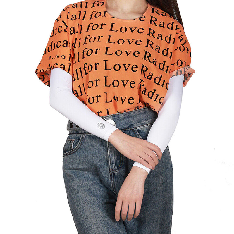 #A WEST BIKING 1 Pair Ice Silk UV Protection Cooling Arm Sleeves Covers for Adul