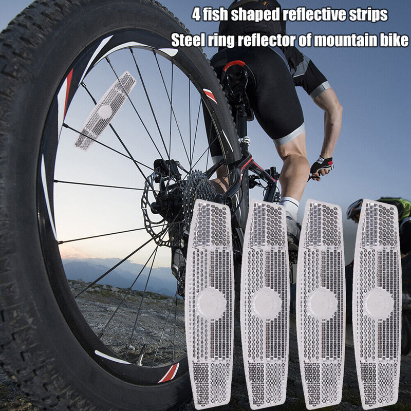 MTB Bicycle Front Rear Reflectors Night Riding Safety Lens Cycling Accessories