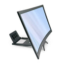 L6 12 inch Curved Phone Screen Magnifier HD Amplifier with Phone Stand Newly