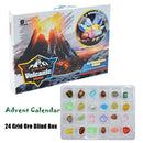 Gift Christmas Countdown Calendar Crystal Stone Advent Calendar Ore Blind Box