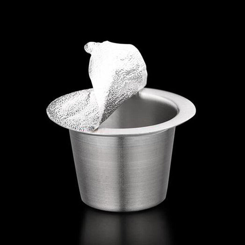 100pcs Aluminum Lids Seals Refillable Nespresso Pod Coffee Films (100pcs)