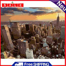 DIY Digital Oil Painting Kit Coded Hand Painted Picture City Scape Acrylic Paint