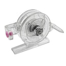 55mm Plastic Metal Winter Ice Fishing Reels Portable Fishing Reel (White) Newly