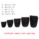 5pcs Neoprene DSLR Camera Lens SoftProtector Pouch BagCase Set S M L XL XXL