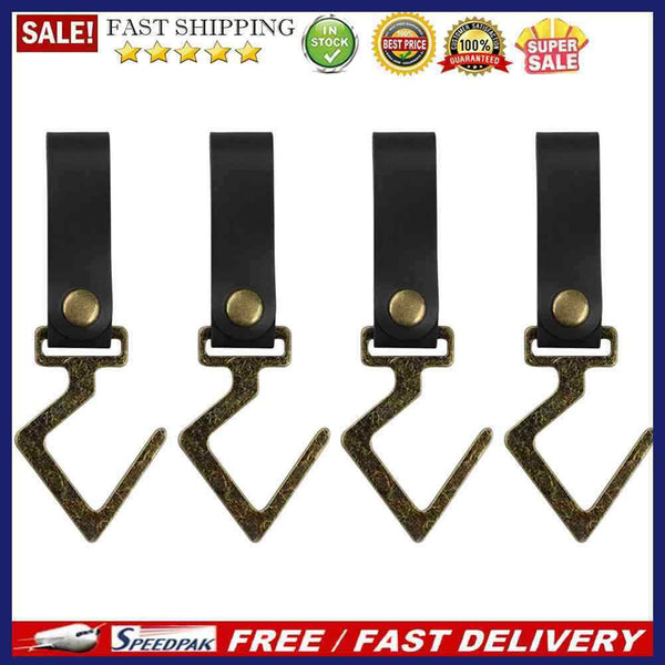Outdoor Camping Leather Hook S Type for Finishing Rack Kitchen Pot Pan Hang