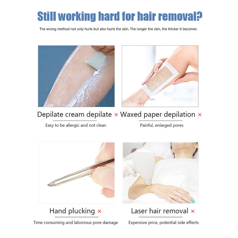 #A Painless Physical Crystal Hair Remover Epilator Reusable Depilation Device