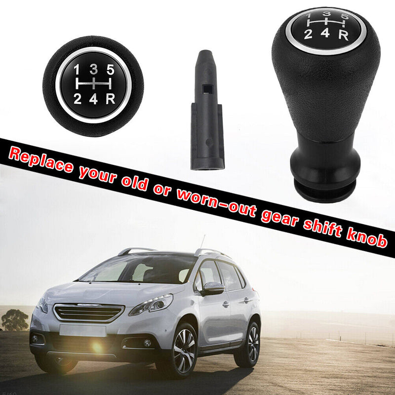 5 Speed Shifter Stick Knob with Collar for Citroen Picasso Xantia C1 C2 C3 C4