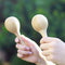 2pcs Baby Wooden Maraca Hand Rattles Kids Musical Percussion Instruments Newly