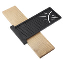 Woodworking Scribe Mark Line Gauge Cross-Out Carpenter Angle Ruler (Black) Newly