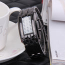 Lovers Steel Blue Luminous LED Electronic Display Watch (Black)(Women) Newly