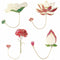 Style Pendant Lotus Leaf Brass Bookmark Book Clip Painted Pagination Mark