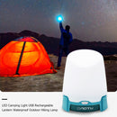 USB Rechargeable LED Light Waterproof Tent Lamp Outdoor Camping Hiking Lighting