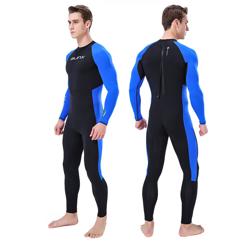 SLINX Men Wetsuit Quick Dry Long Sleeve Full Body Diving Suit Wetsuit (XL) Newly