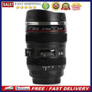 350mL Camera Lens Shape Coffee Tea Mug with Lid Vacuum Flasks Thermal Cup