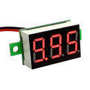 0.36 inch LED Digital Voltmeter Motorcycle Car 2 Wire Voltage Meter (Red) Newly