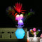 US Plug-in LED Night Lamp Flower Shape Colorful Light Sensor Bedroom Home Decor