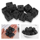 Game Standard Six Sided Non-printed Points Black Dice Dices Set Game Accessory
