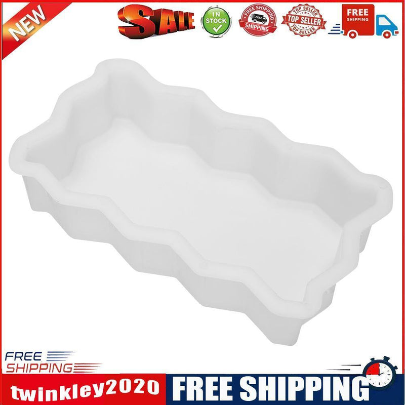 DIY Paving Mould Wave Border Reusable Garden Path Concrete Stone Road Molds