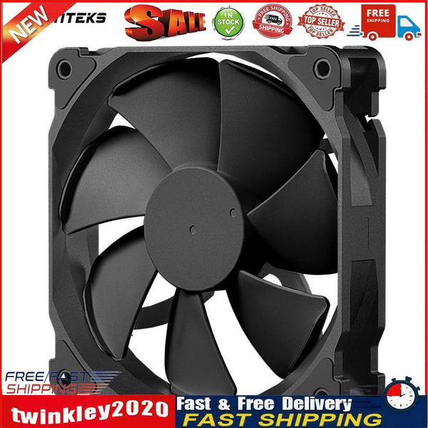 Phanteks 4 Pin PC Case 14cm Cooling Fan Silent PWM Cooler Radiator (Black) Newly