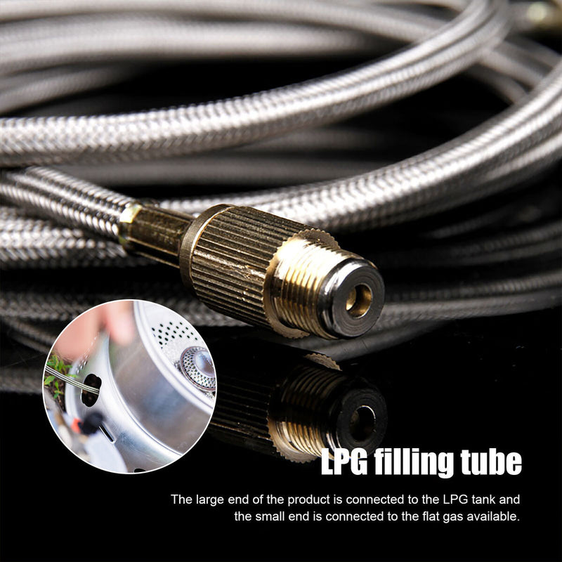 Flat Gas Cylinder Coupler Picnic Stove Head Gas Tank Converter Refill Adapter