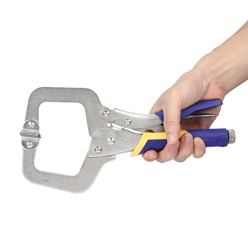 Multi-functional Flat Locking Grip Vise ?Pliers Carbon Steel C Clamp (11in)