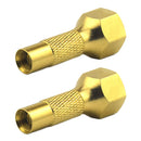 2pcs Heavy Duty Screw-On Tire Pump Air Chuck Vehicle Inflator Gauge Accesso