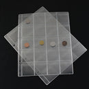 PVC Coin Holder Album Pages Money Storage Collection Book Sheet (20 Pockets