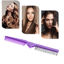 Folding Hair Comb Anti Static Plastic Foldable Beard Pocket Brush (Purple) Newly