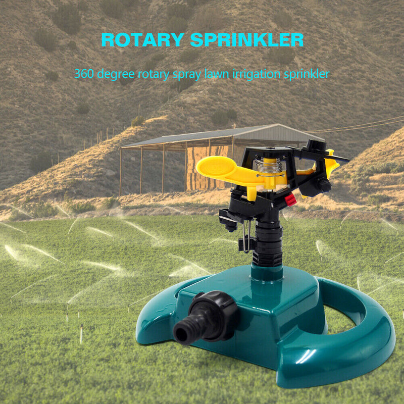 Garden Irrigation Sprinkler 360 Adjustable Rotating Lawn Watering Sprinkler