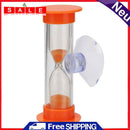 6x3min Hourglasses Children Teeth Brushing Timer with Suction Cup (Orange)