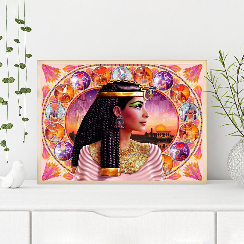 Cleopatra Frameless Picture Oil Paint By Numbers Hand Painted Picture for Home