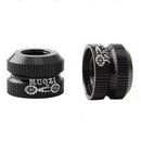 Bike Vacuum Tire Mouth Nut Cycling Inner Tube Valve Nozzle Lock Cap (Black)