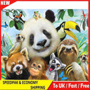 Frameless Painting By Numbers Panda Friends DIY Handmade Drawing On Canvas Gifts