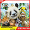 Frameless Painting By Numbers Panda Friends DIY Handmade Drawing On Canvas Gifts