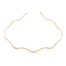 Geometric Elegant Metal Headdress Wave Bending Thin Headbands Hair Hoop