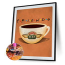 DIY Diamond Painting Kit 5D Mosaic Coffee Cup Full Round Rhinestone Picture Gift