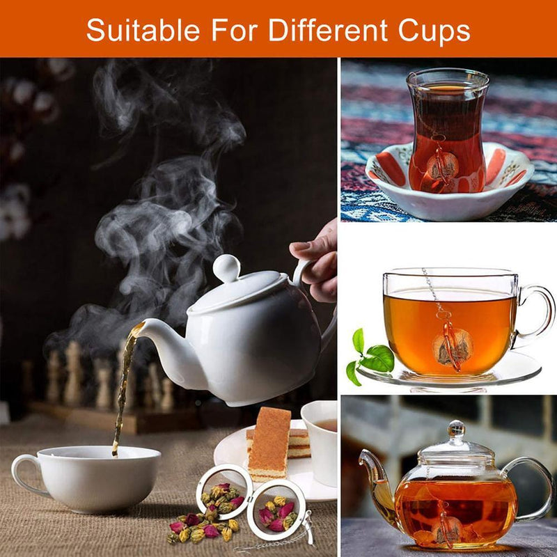 2pcs Stainless Steel Tea Ball, Loose Leaf Tea Strainer Infusers, 2.3 inch