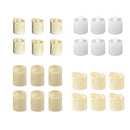 6pcs Flameless Tea Light Candles Battery Operated Flickering Tealights (B)