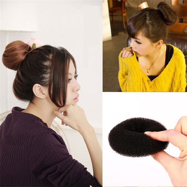 Women Girls Bun Maker Magic Donut Shaper Hair Styling Tools Hair Ring