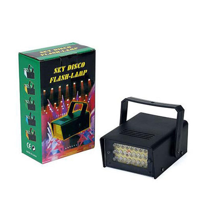 LED White Adjust Remote Control Flash Party Stage Strobe Light (EU Plug)