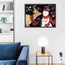 5D DIY Diamond Painting Snowman Deer Full Round Drill Mosaic Art Home Decor