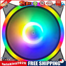 COOLMOON 12cm Large 4 Pin Cooling Fan Chassis PC Case Mute Rainbow Heatsink