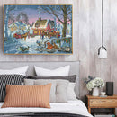 Full Embroidery Scene 2-Strand 14CT Printed Cross Stitch Cotton DIY Needlewor