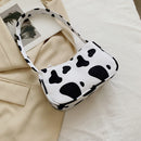 Fashion Women Animal Printing Canvas Shoulder Underarm Bag Handbags (Cow)