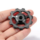 11T MTB Rear Derailleur Jockey Wheel Ceramic Bearing Guide Roller (Black) Newly