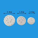 3pcs Gear Fondant Cake Decorating Sugarcraft Cutter Plunger Mould