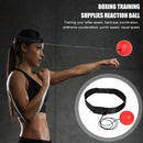 Head-Mounted Boxing Reflex Ball To Rais Reaction Boxing Exercise Set (Red B