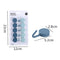 10pcs/set Cabinet Clothes Cap Storage Hanger Holder Seamless Kitchen Door Hooks