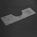 Alignment Ruler Sewing Template Guide Design T-Shirt Ruler with Size Chart Tool